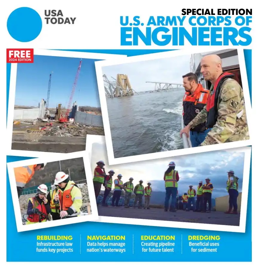 Cover of the USA Today Special Edition on the US Army Corps of Engineers
